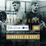 Vendredi 25 Septembre 2026 - Stage Padel